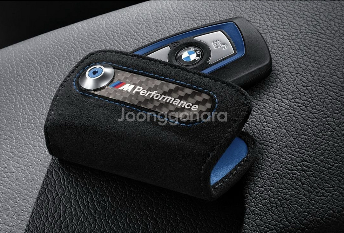 독일 BMW 정품 알칸타라 카본 키케이스 키 홀더 파우--0