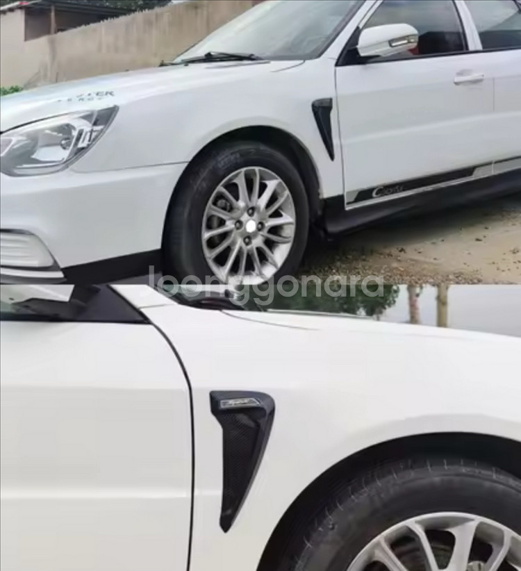 2Pcs 우레탄 자동차 측면 공기 흡입구 상어 아가미--0