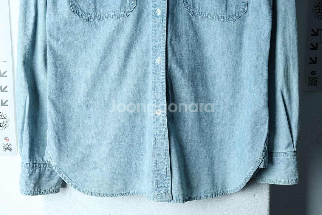 W(S) 폴로 랄프로렌 셔츠 남방 데님 청 아메카지--3