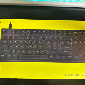 커세어 K60 PRO TKL 광적축 풀윤활팝니다.