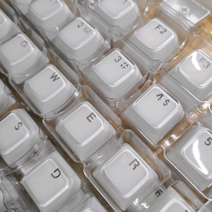 택배포함)크리스탈 반투명 키보드 키캡 화이트
