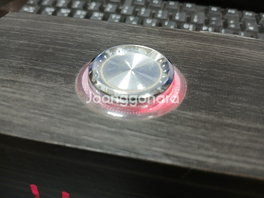 탁상용 시계 LED 스피커 성능굿 원목무늬--1