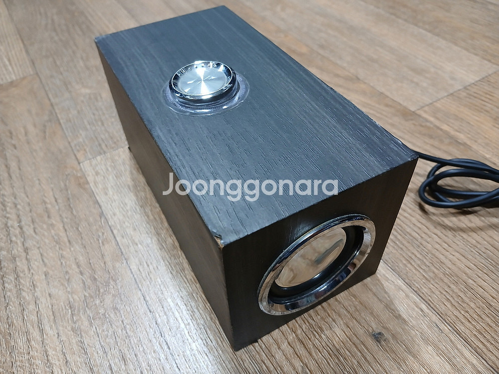 탁상용 시계 LED 스피커 성능굿 원목무늬--3