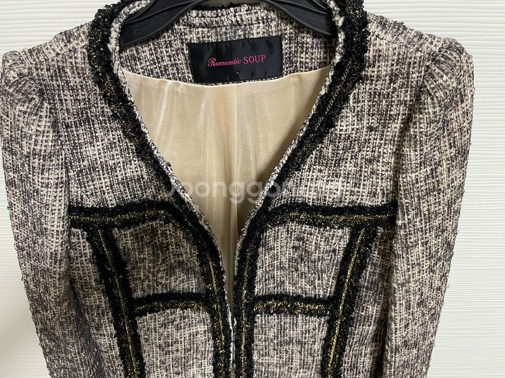 SOUP 트위드 쟈켓 스몰--1