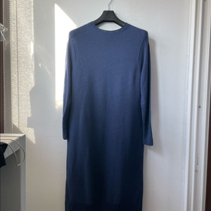 marns elle 이태리 메리노울 홀가먼트원피스 블루