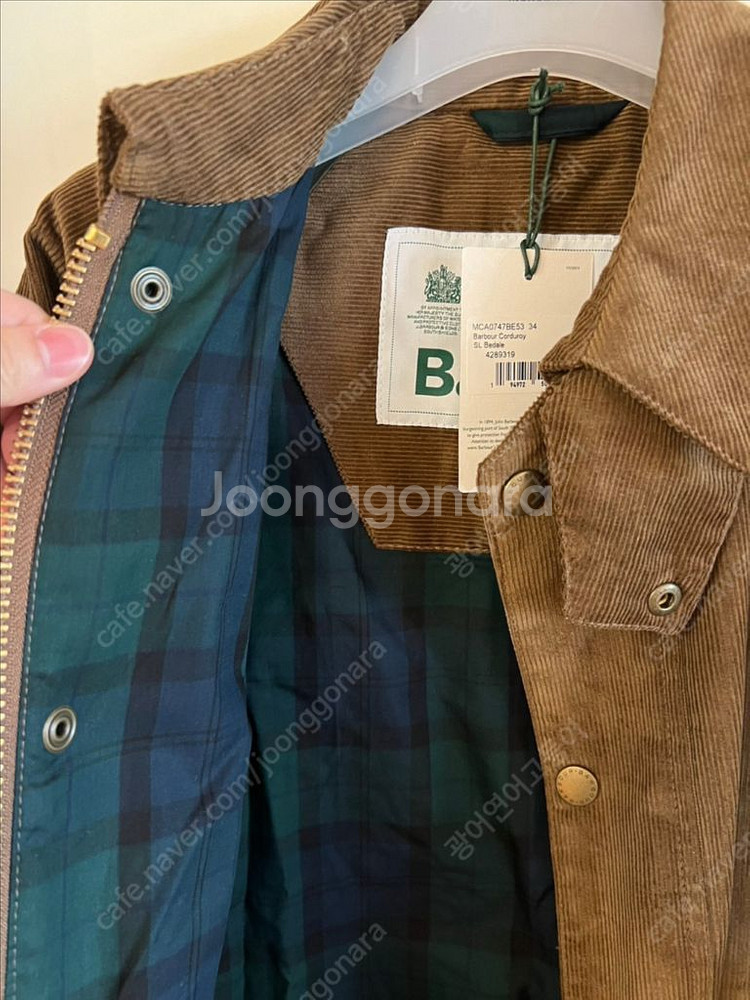바버 코듀로이 sl 비데일 34사이즈 새상품--1