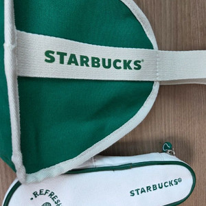 스타벅스 원마일백 그린과 조이 서머 파우치만