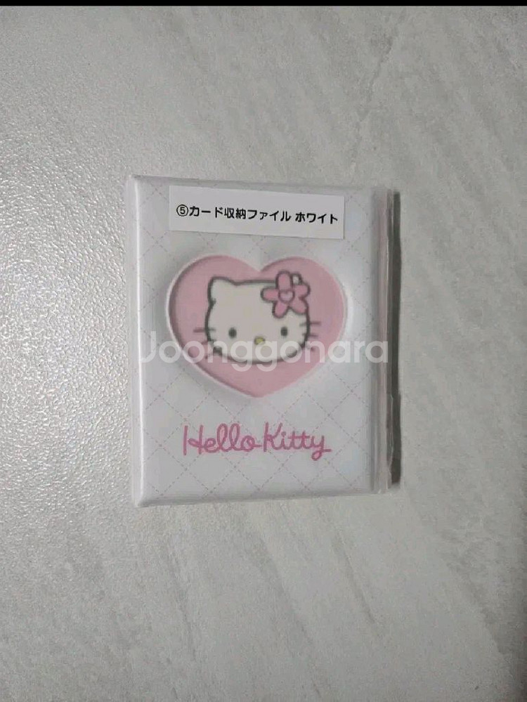 산리오 헬로키티 50주년 퀼팅 쿠지 5등상 미니앨범포카--0