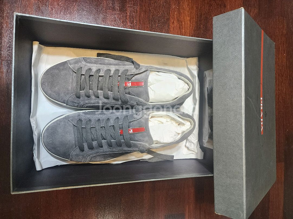 프라다 스웨이드 스니커즈 4E2701(새상품)--3