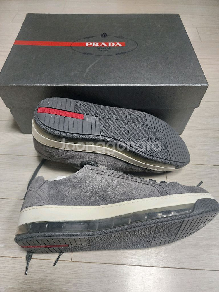 프라다 스웨이드 스니커즈 4E2701(새상품)--5