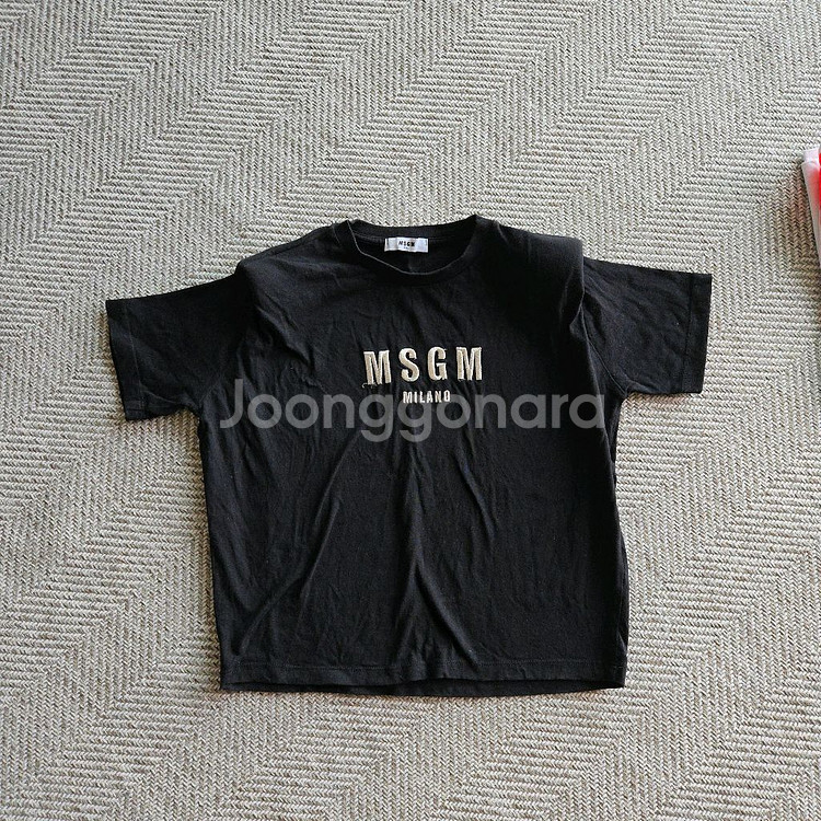 2회착용) MSGM 키즈 여아 반팔 퍼프티셔츠 10Y--0
