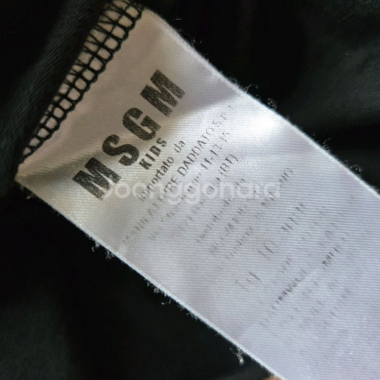 2회착용) MSGM 키즈 여아 반팔 퍼프티셔츠 10Y--3