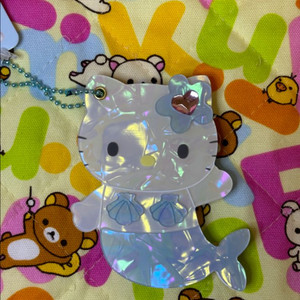 산리오 키티 인어 쉘 미러 손거울 [일본정품 새상품]