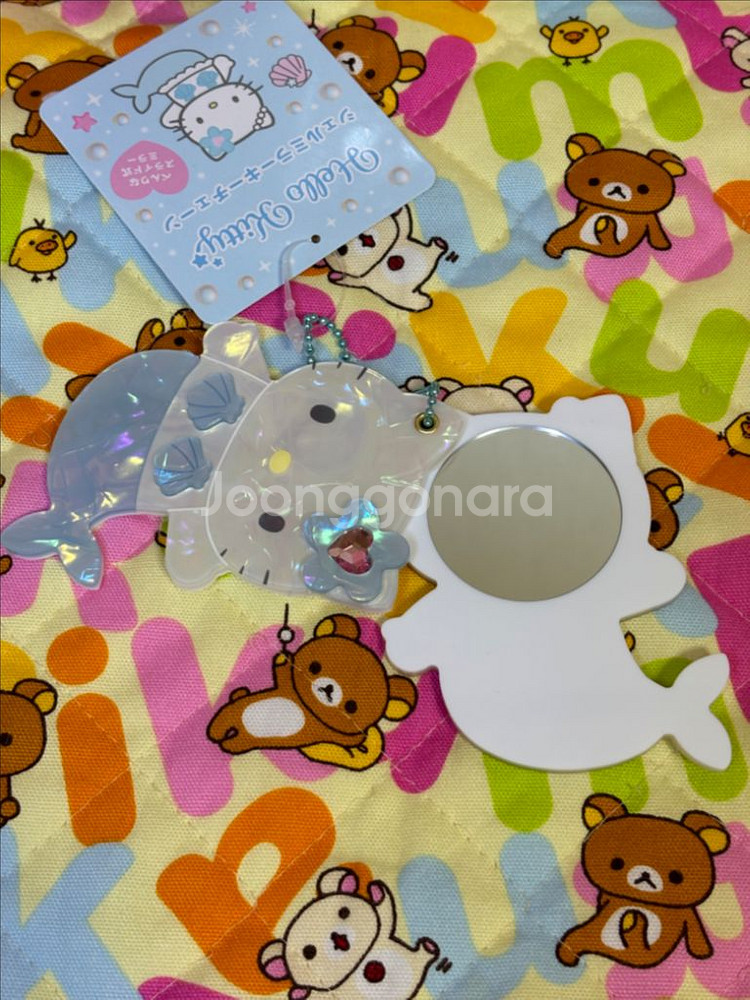 산리오 키티 인어 쉘 미러 손거울 [일본정품 새상품]--2