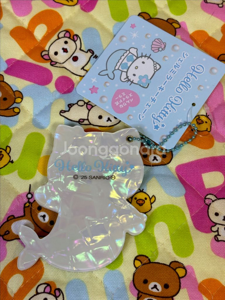 산리오 키티 인어 쉘 미러 손거울 [일본정품 새상품]--3