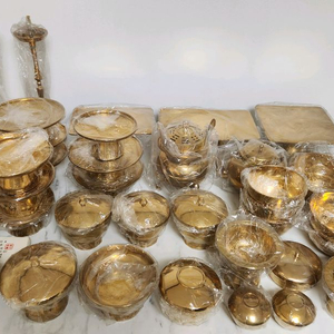 방짜 유기 제기 세트 미사용 택포175만 무형문화재 22호 김선익