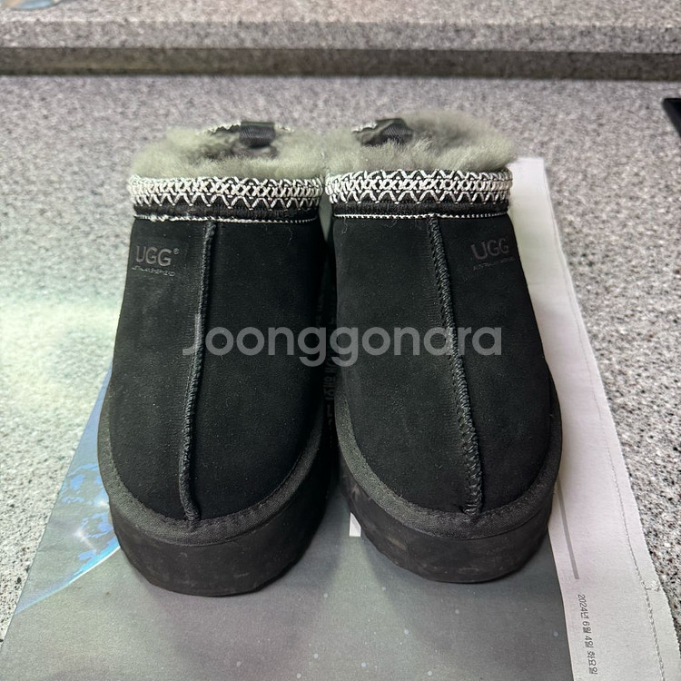 어그 타스만 플랫폼 블랙 검정--1