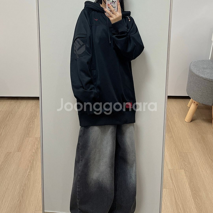 나이키 르브론 제임스 버건디 스우시 블랙 후드티--0