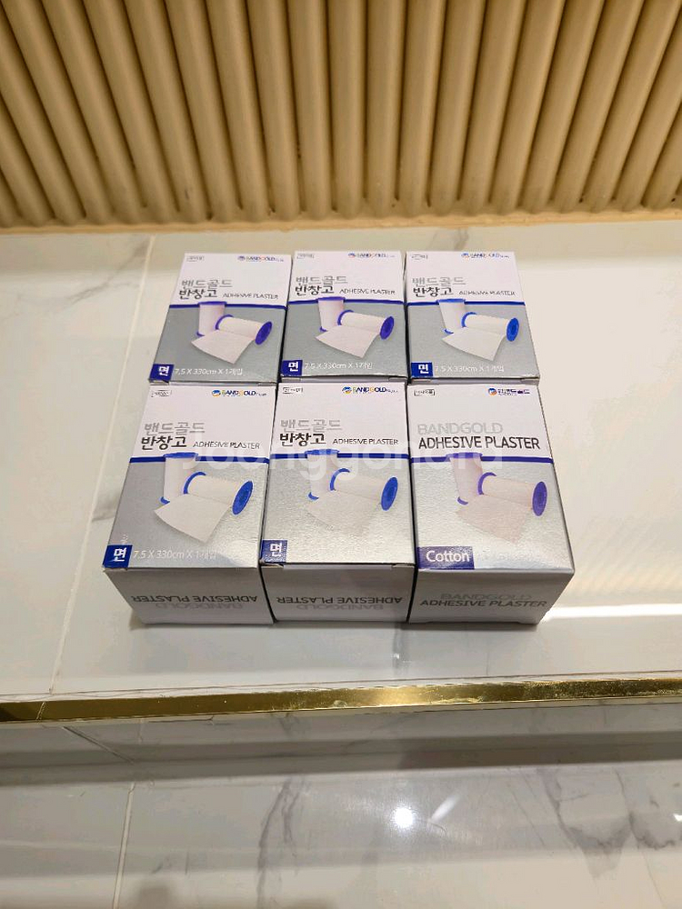 [미개봉 새상품] (총 6개) 밴드골드 반창고 7.5x--0