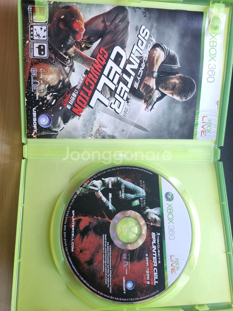 스플린터 셀 컨빅션 XBOX 360--1
