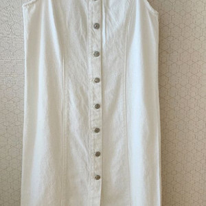 자라 화이트 데님 원피스 M사이즈 새상품