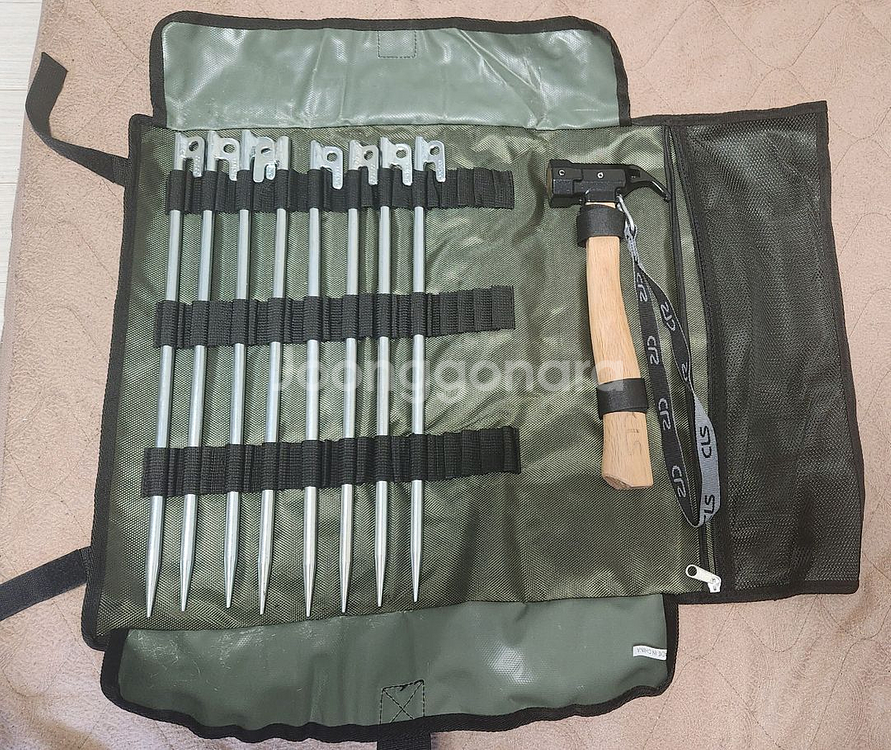 캠핑팩 망치,팩,파우치 세트--0