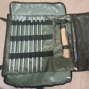 캠핑팩 망치,팩,파우치 세트