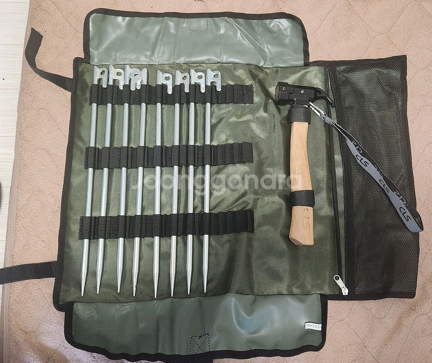 캠핑팩 망치,팩,파우치 세트--6