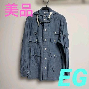 엔지니어드가먼츠 샴브레이 피싱 오버셔츠 자켓