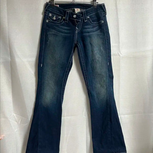 트루릴리젼 부츠컷 데님 플레어진 진청 26