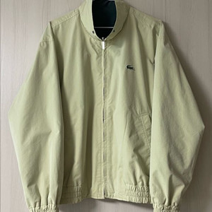 라코스테 리버시블 양면 블루종 자켓 베이지 그린