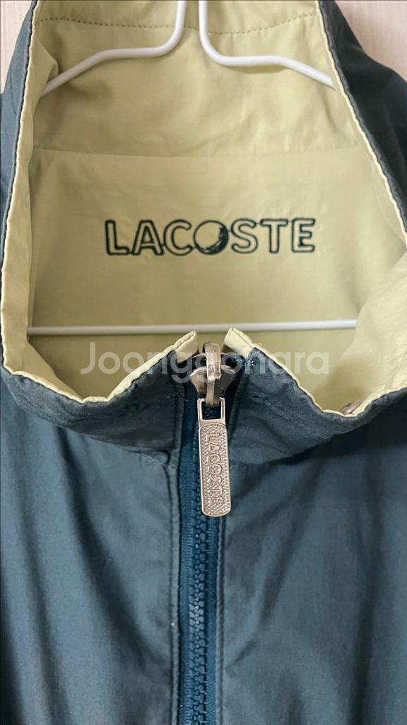 라코스테 리버시블 양면 블루종 자켓 베이지 그린--6