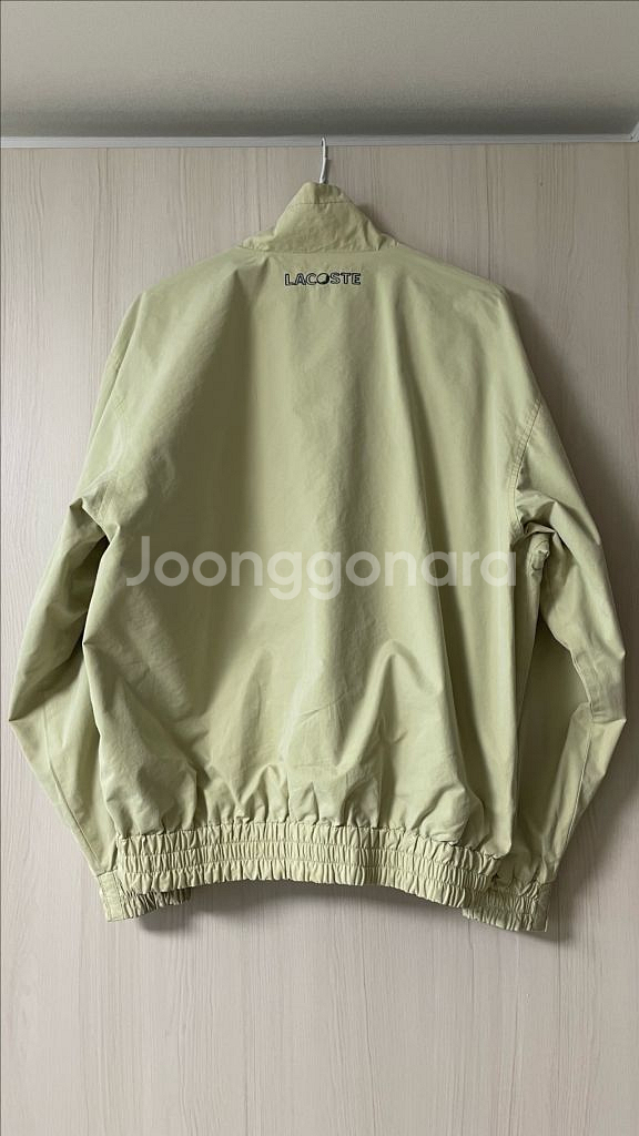 라코스테 리버시블 양면 블루종 자켓 베이지 그린--3