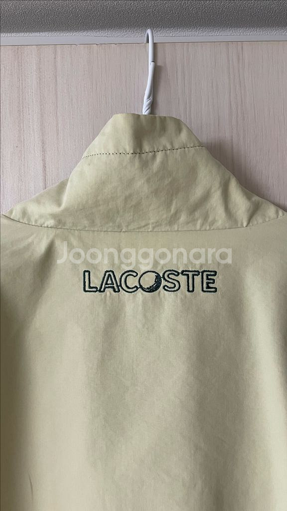 라코스테 리버시블 양면 블루종 자켓 베이지 그린--4