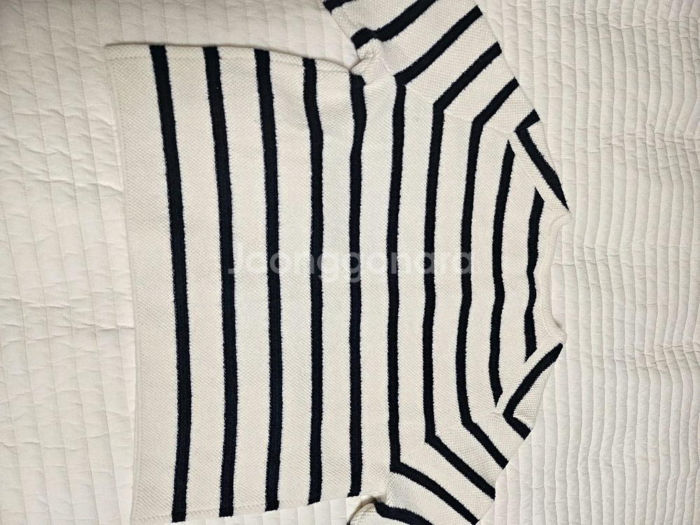 더캐시미어 캐시미어 블렌드 스트라이프 가디건--6