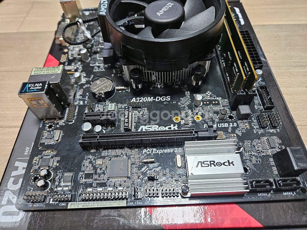 라이젠 3 2200G 메인보드 램 SSD 풀세트--3