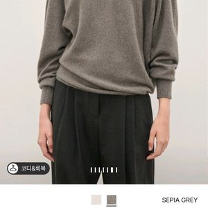 더캐시미어 홀가먼트 돌먼 슬리브 니트탑