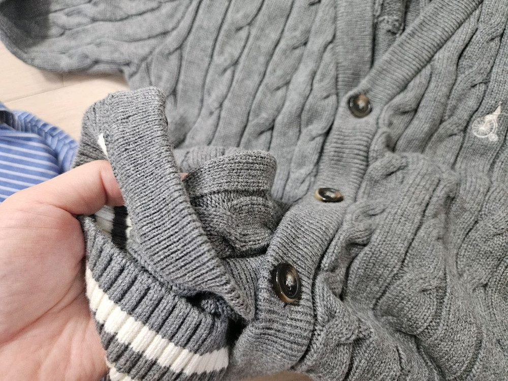 빈폴키즈 가디건+닥스키즈 남방 (120사이즈)--3