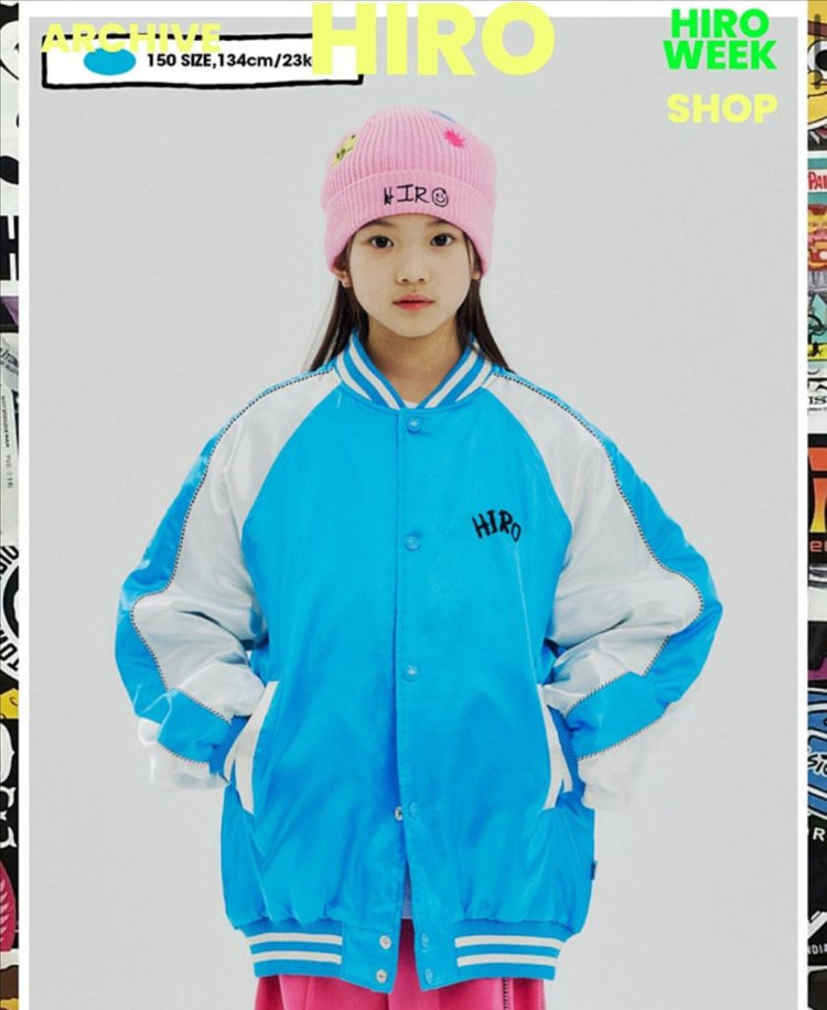 가격더내림)히로 사틴 블루종 자켓 150 위크세일가--2