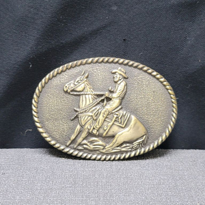 황동 카우보이 벨트 버클 오리지날