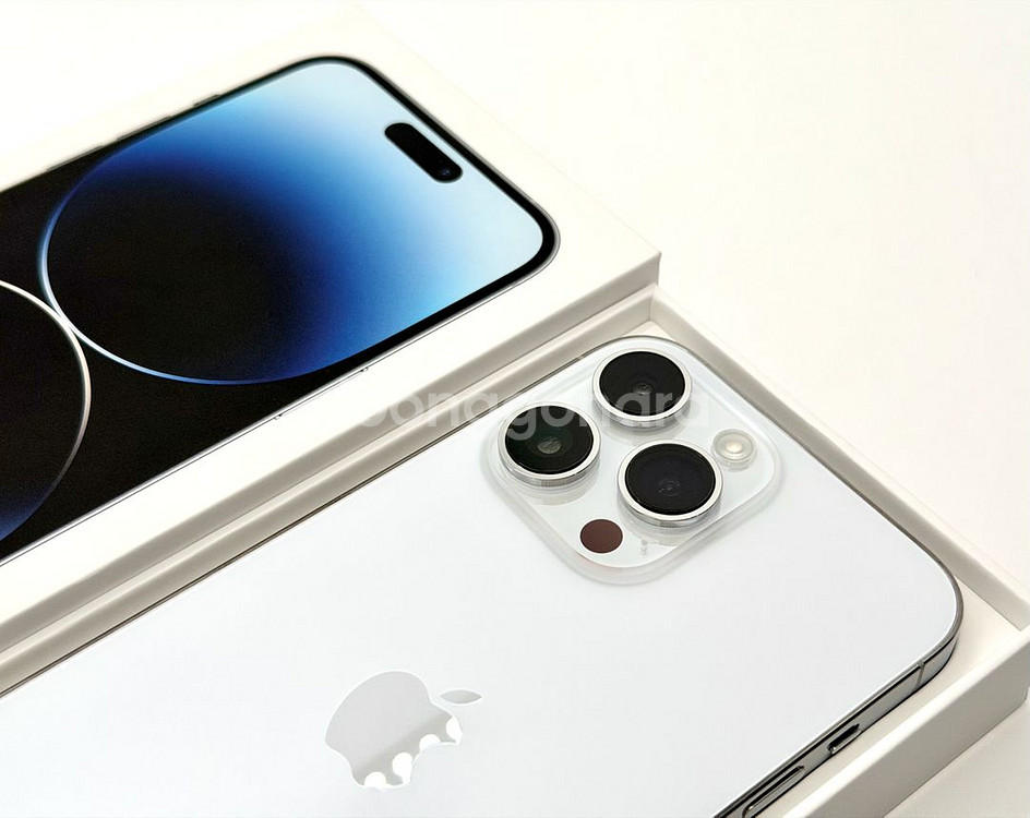 완전 새폰급 아이폰14 Pro Max 화이트 256GB--9