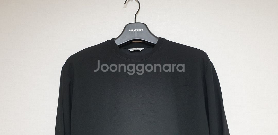 HENDEL 남성 긴팔 라운드 티셔츠 XL 블랙--1