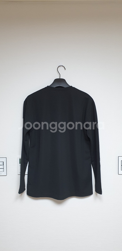 HENDEL 남성 긴팔 라운드 티셔츠 XL 블랙--3