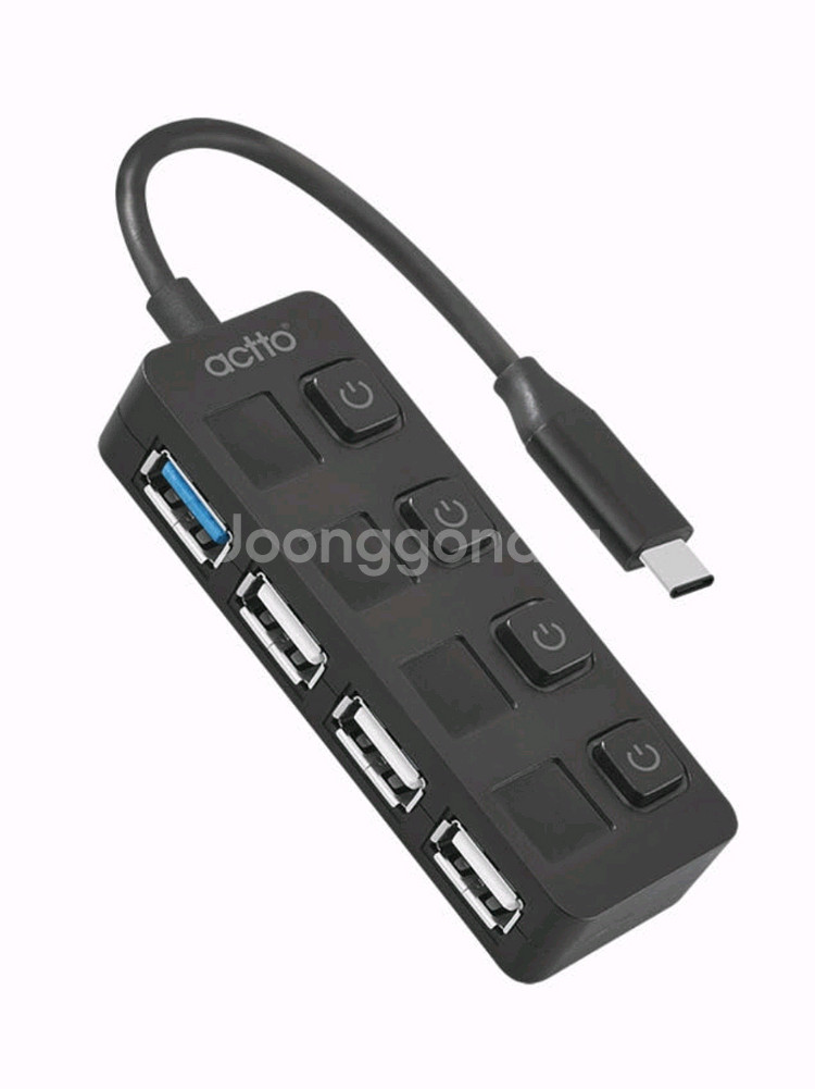 [신품]엑토 C타입 USB 4포트 멀티허브--1