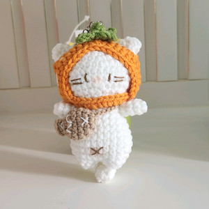 고양이 뜨개 키링