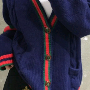 구찌케이블울가디건 네이비 xl