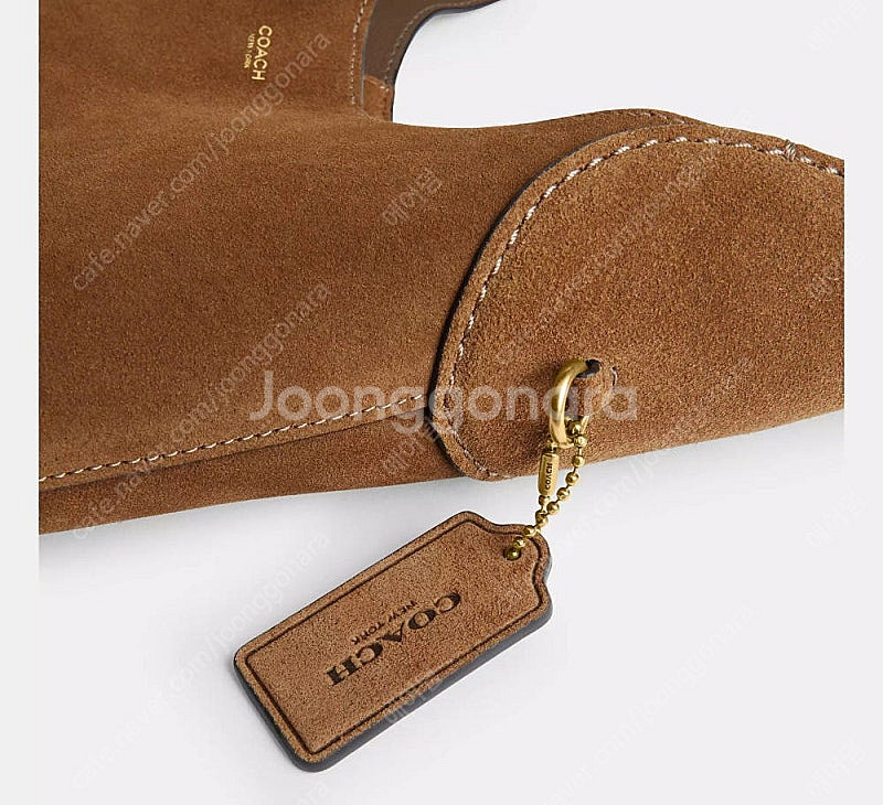 코치 브루클린 28 세미 무스탕 숄더백 (스웨이드)--1