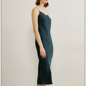 더캐시미어(thecashmere) 실크 뷔스티에 원피스