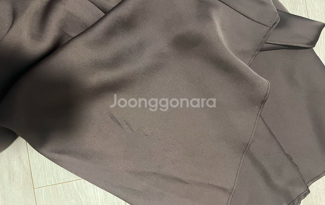 더캐시미어(thecashmere) 실크 뷔스티에 원피스--5