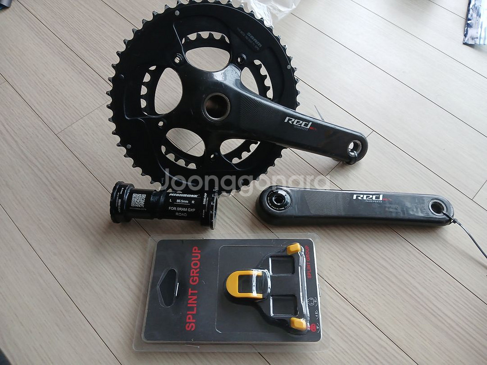 스램 자전거 체인링 레드 크랭크셋 (50/34T)--0